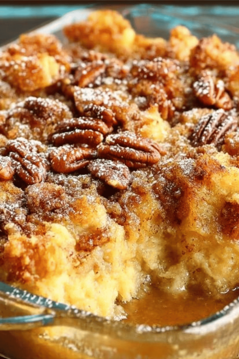 Pecan Pie Bread Pudding Recipe Without the Crust