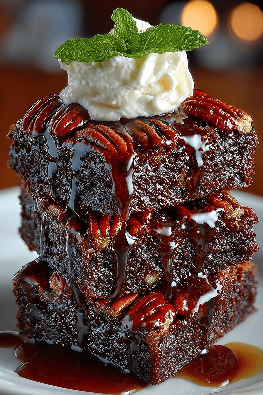 Pecan Pie Brownies Recipe A Decadent Dessert Combo ingredients organized and measured on kitchen counter