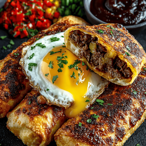 Philly Cheesesteak Egg Rolls Recipe Details