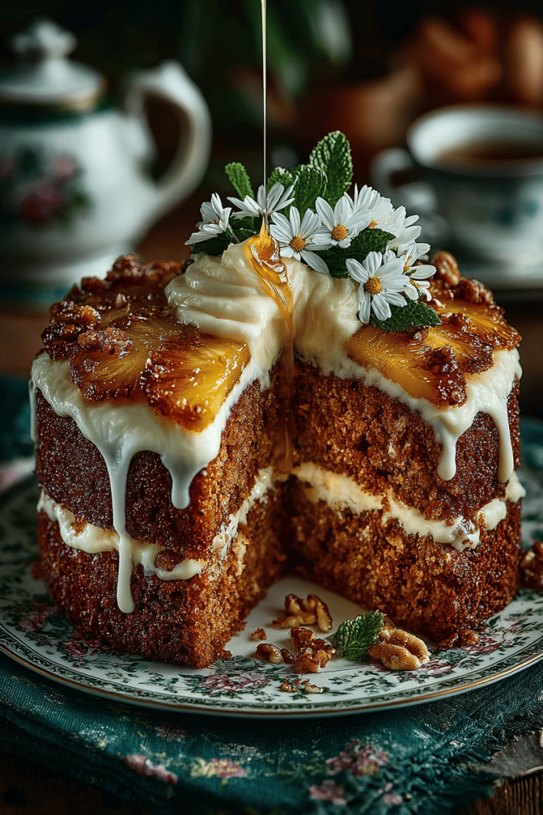 Pineapple Walnut Cake Recipe