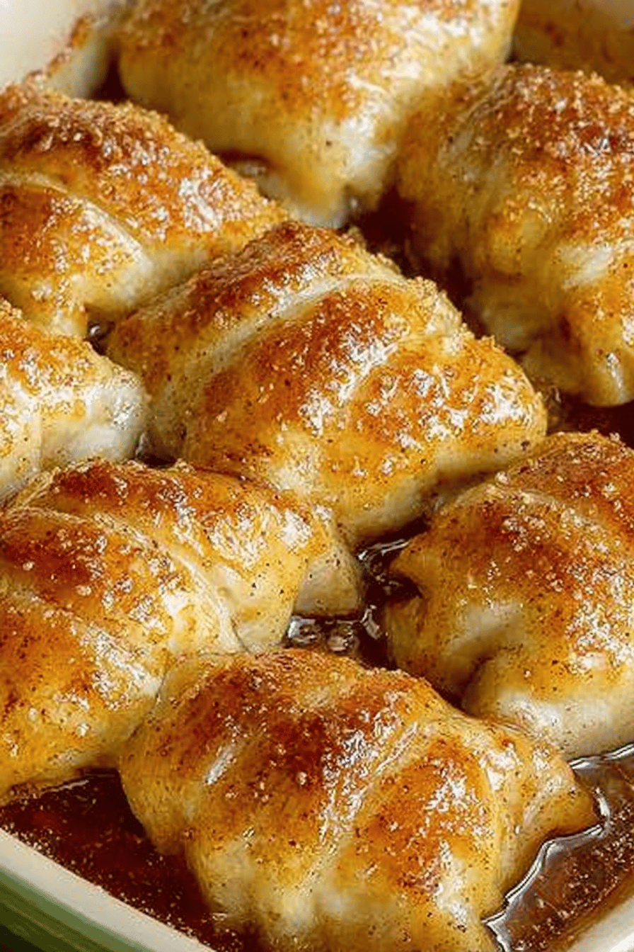 Pioneer Woman's Apple Dumplings Recipe ingredients organized and measured on kitchen counter