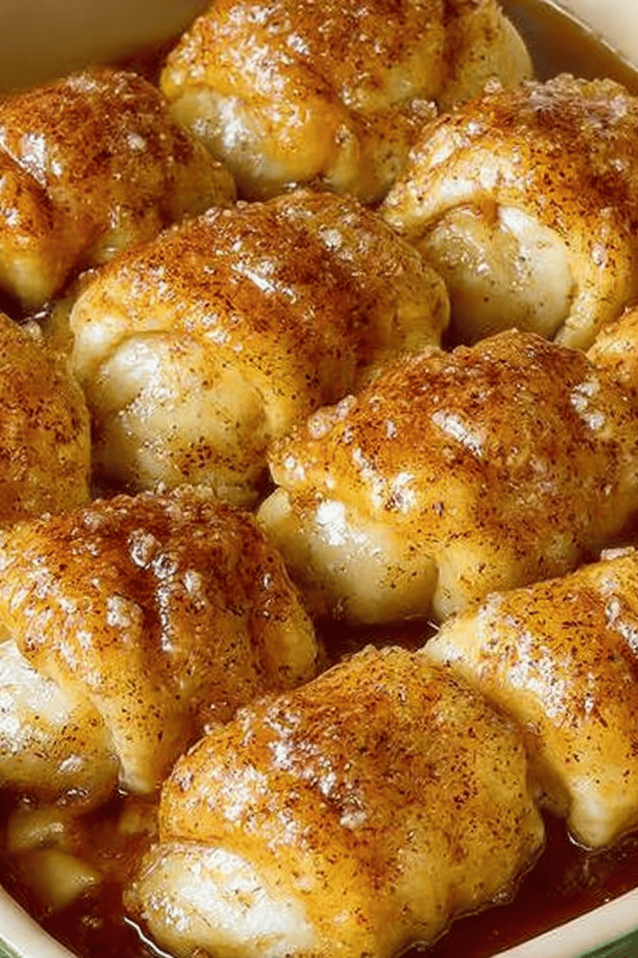 Pioneer Woman's Apple Dumplings Recipe slice on plate showing perfect texture and swirl pattern