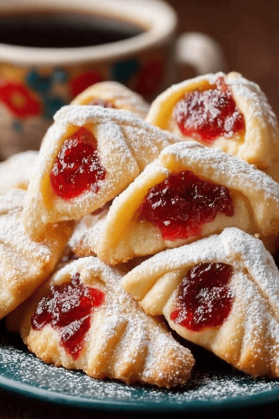 Polish Kolaczki Cookie Recipe: A Traditional Delight ingredients organized and measured on kitchen counter
