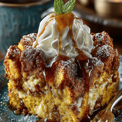 Pumpkin Pecan Bread Pudding Recipe