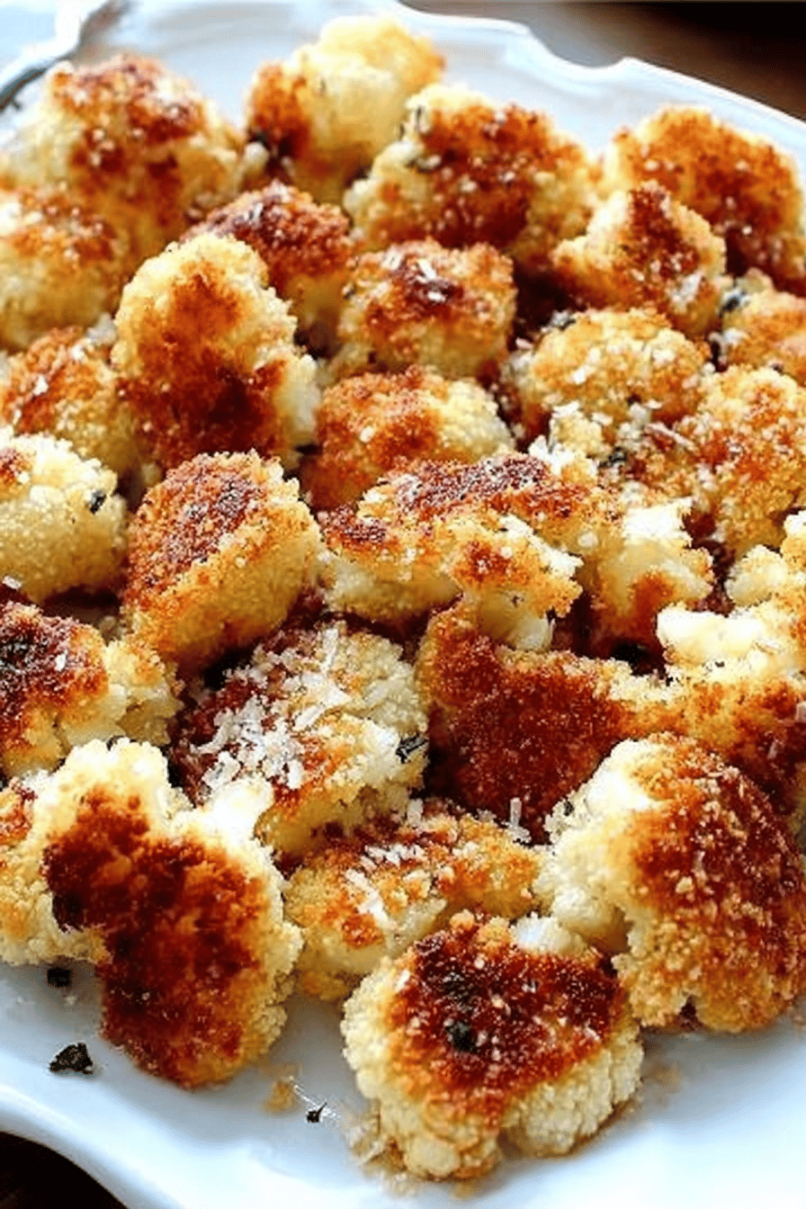 Roasted Garlic Parmesan Cauliflower Recipe ingredients organized and measured on kitchen counter