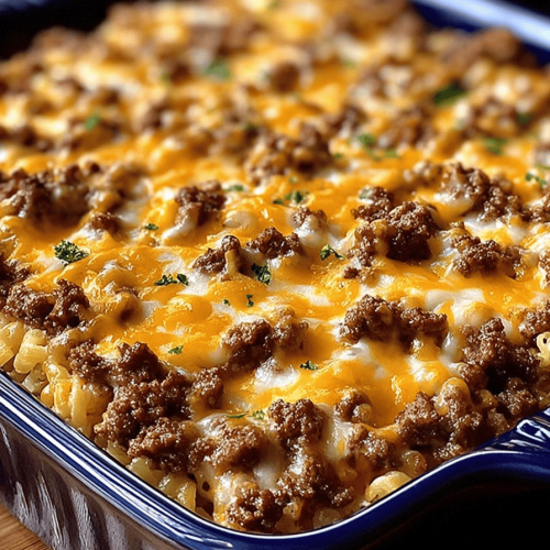 Savory Hamburger Casserole Recipe