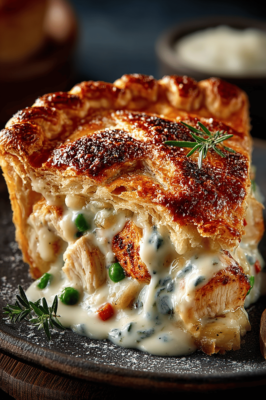 Scrumptious Homemade Chicken Pot Pie Recipe ingredients organized and measured on kitchen counter