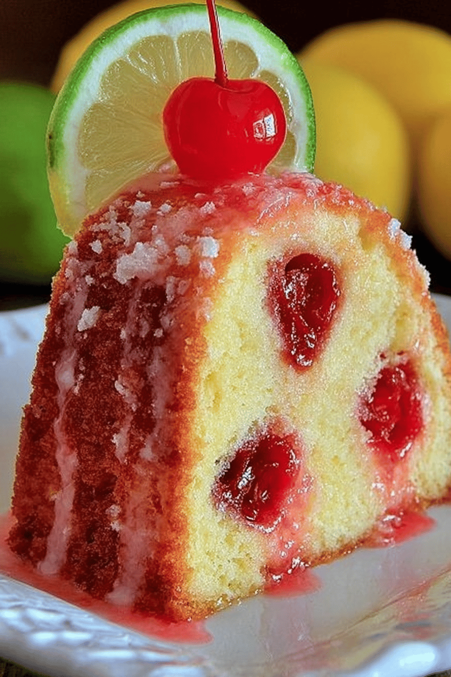 Shirley Temple Cake Recipe final dish beautifully presented and ready to serve
