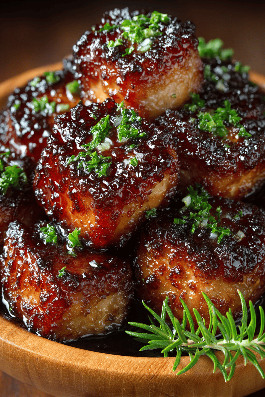 Slow Cooker Brown Sugar Kielbasa Bites Recipe slice on plate showing perfect texture and swirl pattern