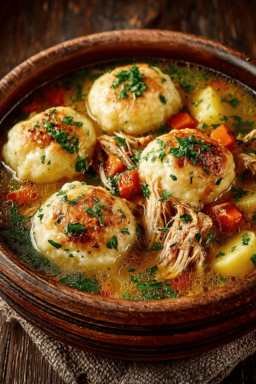 Slow Cooker Chicken and Dumplings Recipe from RecipesFiber slice on plate showing perfect texture and swirl pattern