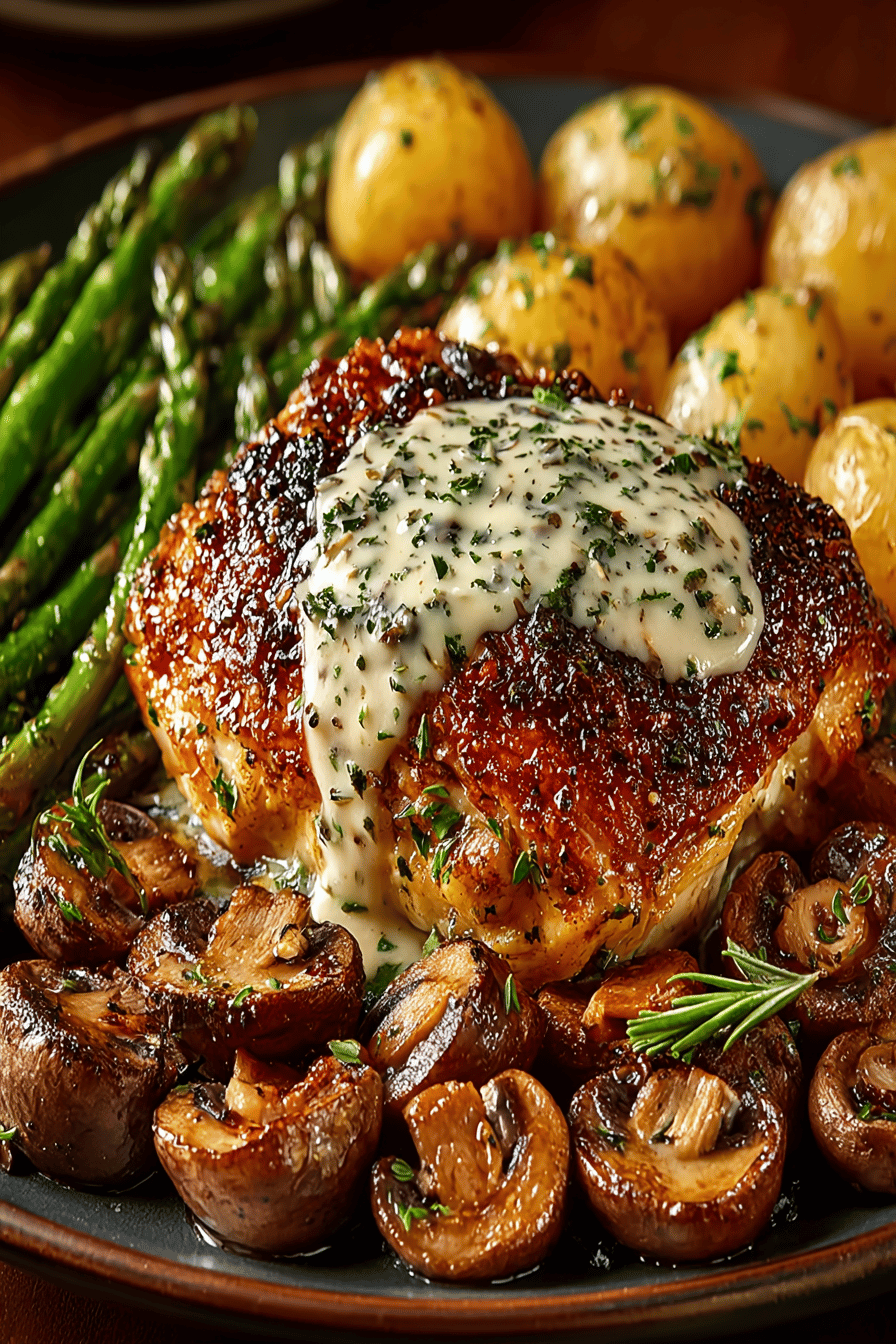 Slow Cooker Full Chicken Dinner Recipe slice on plate showing perfect texture and swirl pattern