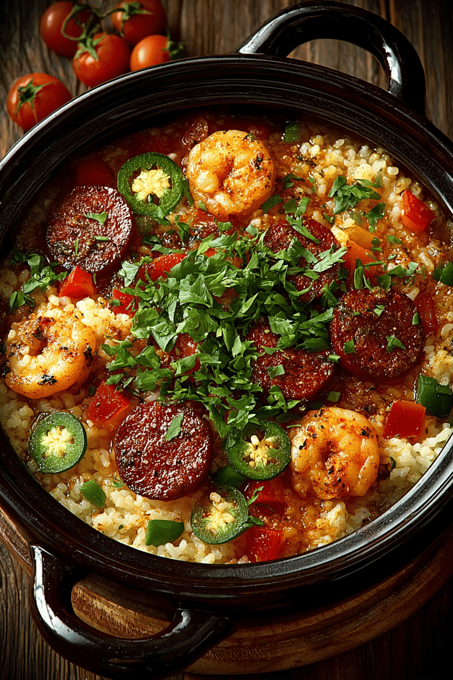 Slow Cooker Jambalaya Recipe for a Satisfying Meal slice on plate showing perfect texture and swirl pattern