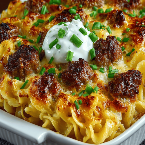 Sour Cream Beef Noodle Casserole Recipe