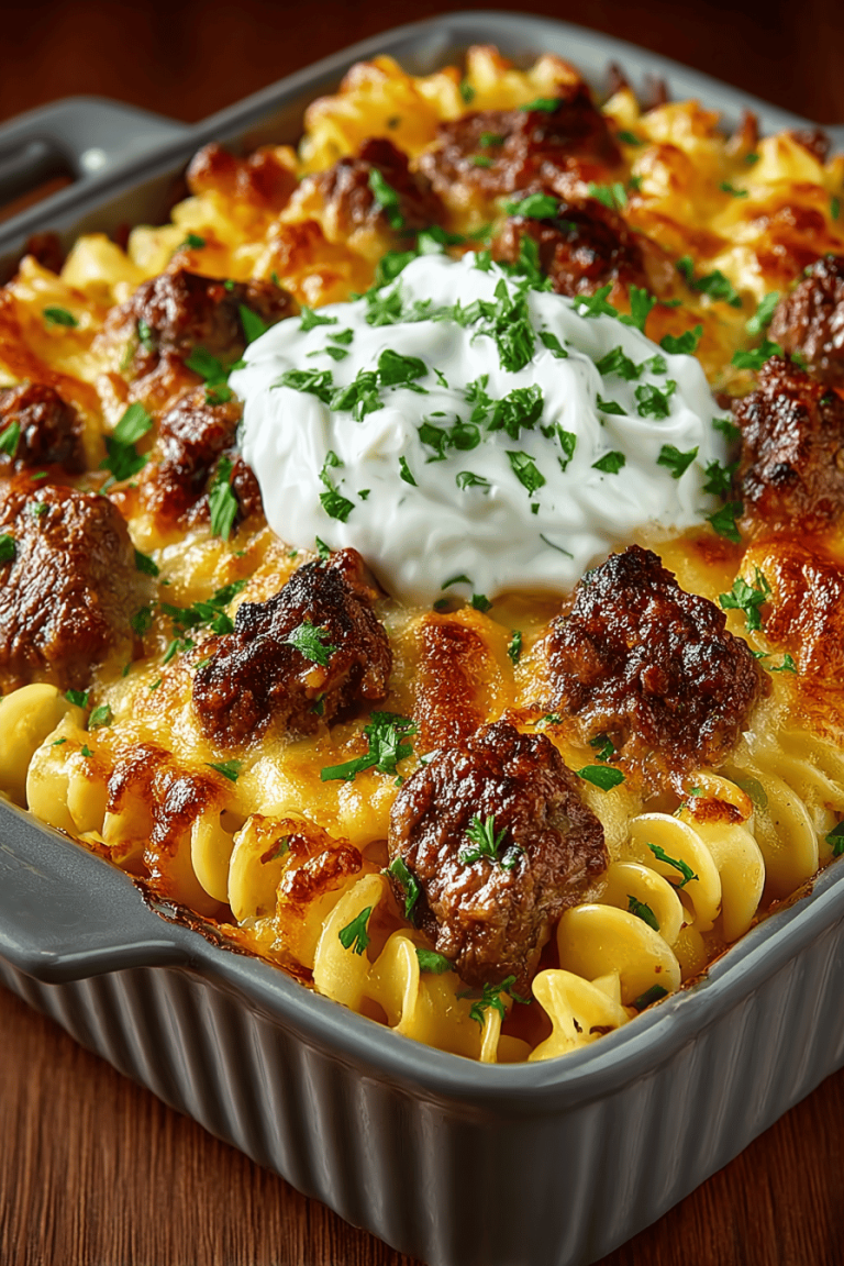 Sour Cream Beef Noodle Casserole Recipe