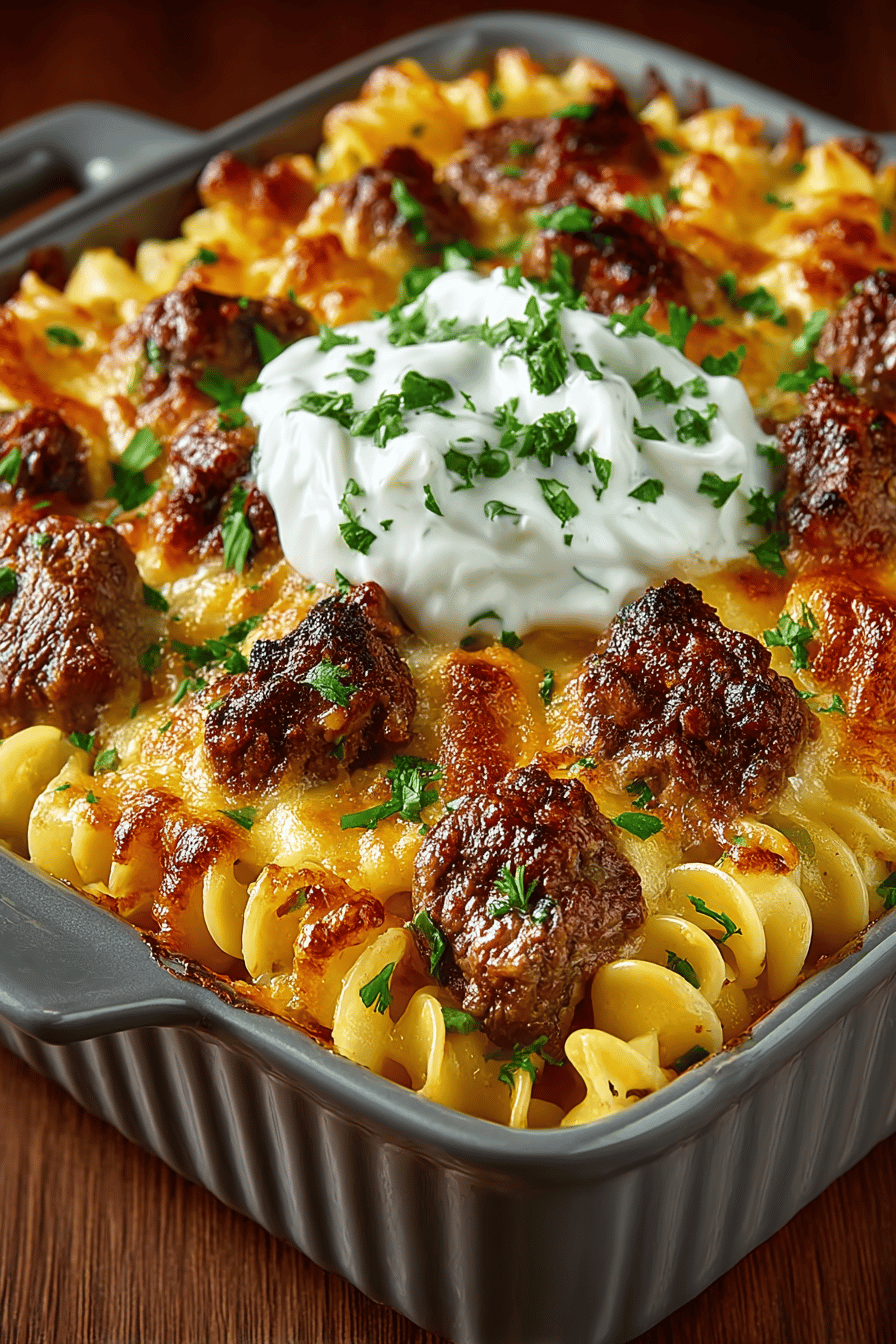 Sour Cream Beef Noodle Casserole Recipe