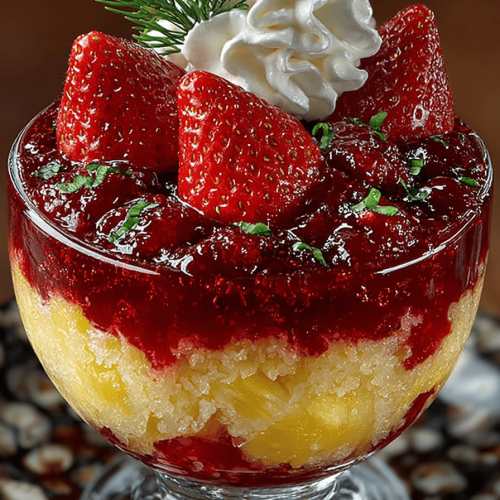 Southern Strawberry Pineapple Punch Bowl Cake Recipe