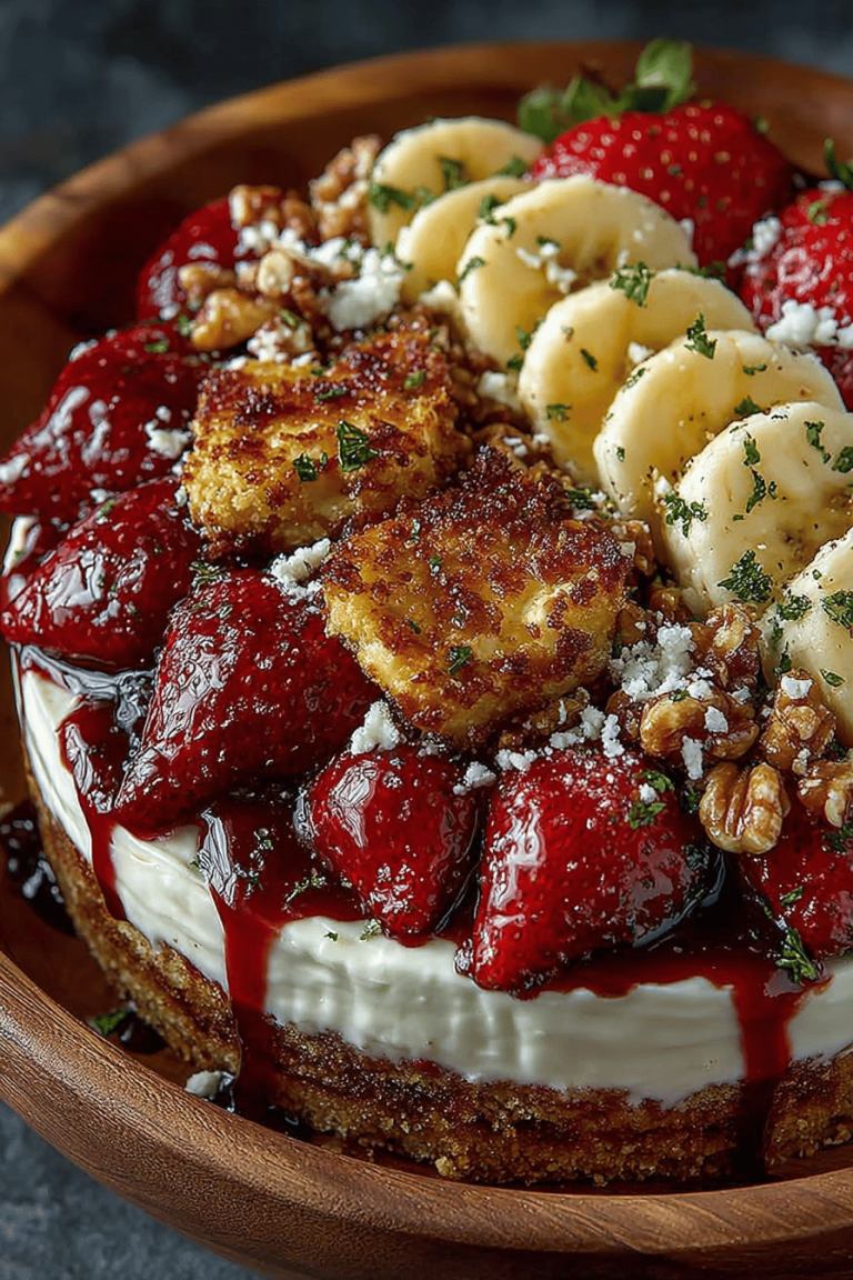 Strawberry Banana Cheesecake Salad Recipe
