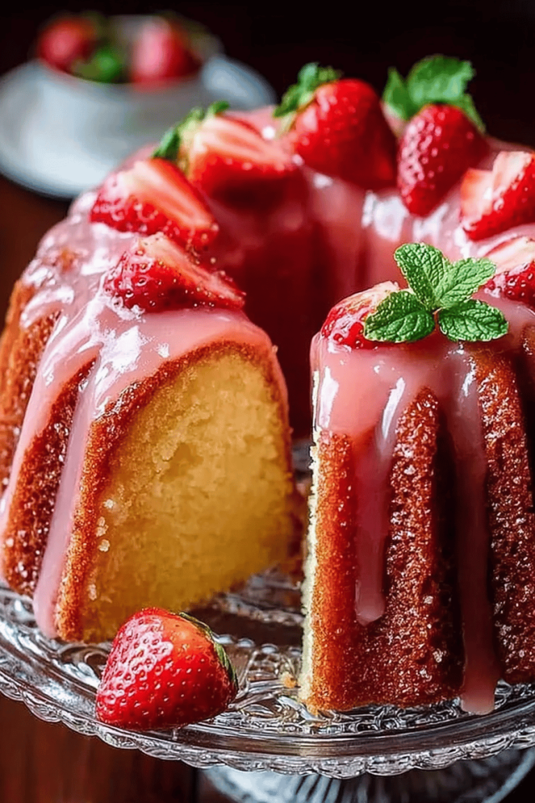 Strawberry Buttermilk Pound Cake Recipe That Will Melt in Your Mouth