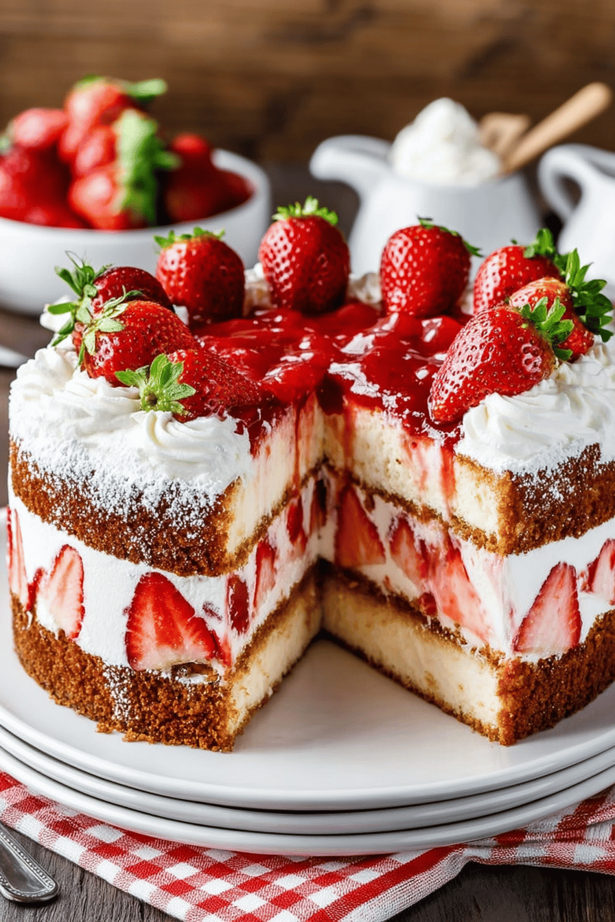 Strawberry Earthquake Cake Recipe: A Scrumptious Dessert Delight slice on plate showing perfect texture and swirl pattern