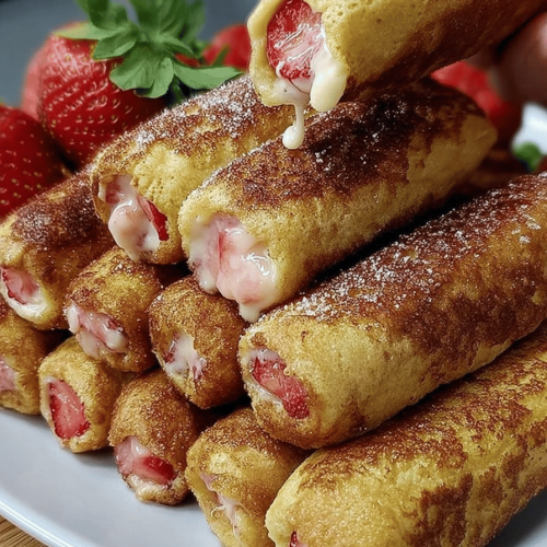 Strawberry French Toast Roll-Ups Recipe