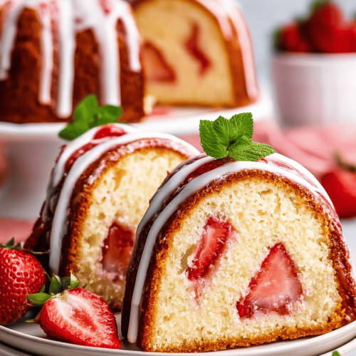 Strawberry Pound Cake Recipe
