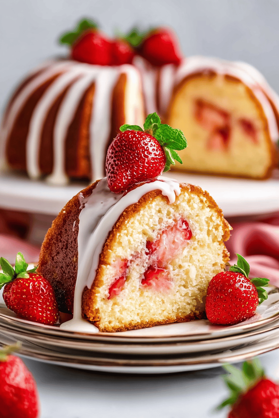 Strawberry Pound Cake Recipe