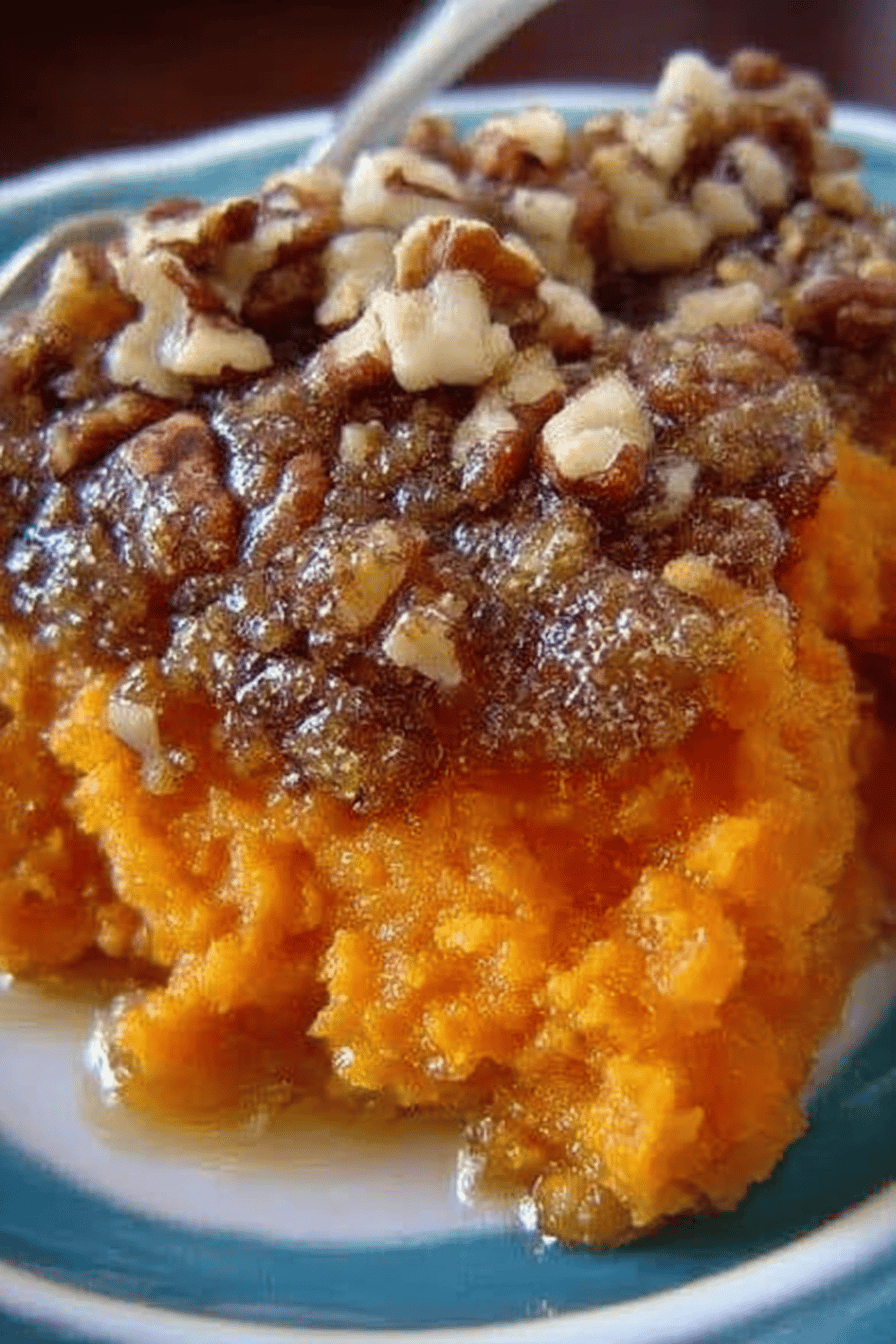 Sweet Potato Casserole Recipe ingredients organized and measured on kitchen counter