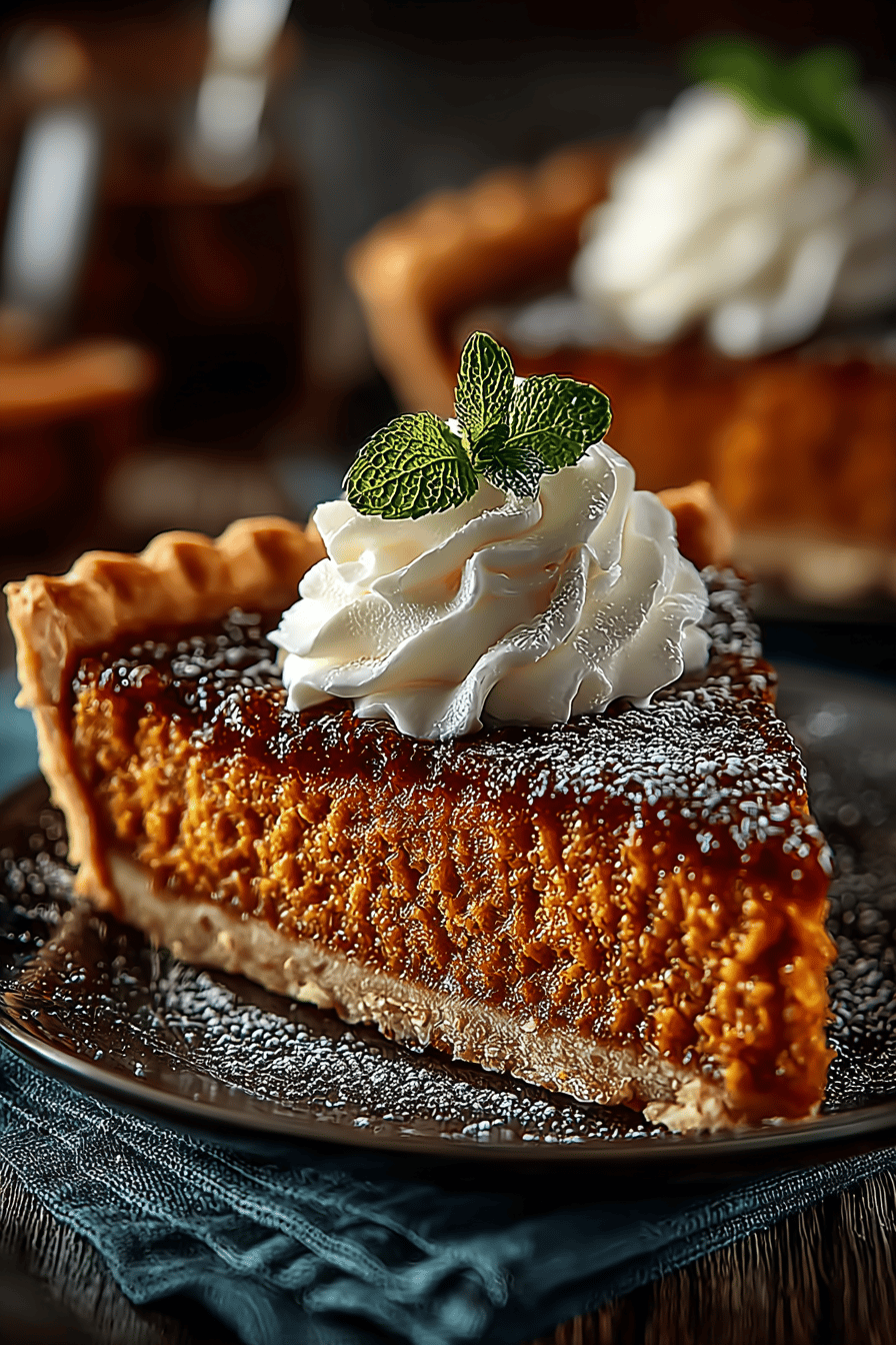 Sweet Potato Pie Recipe Your Guide to a Classic Dessert slice on plate showing perfect texture and swirl pattern