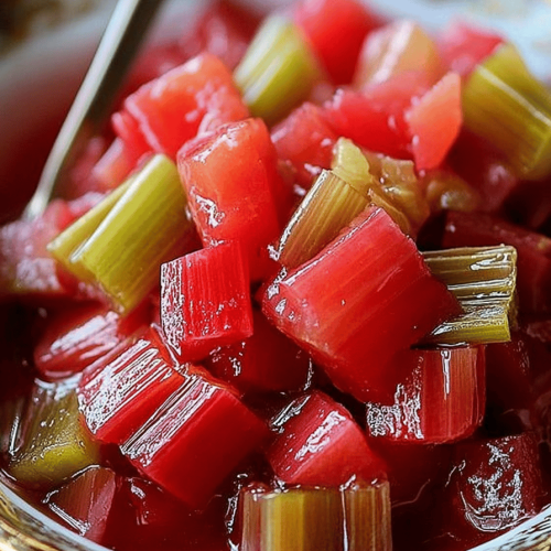 Sweet and Tangy Stewed Rhubarb Recipe