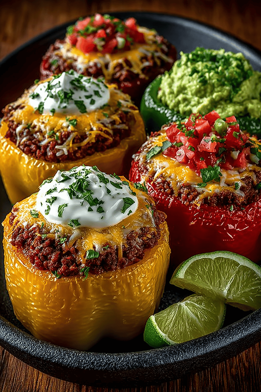Taco Stuffed Bell Peppers Recipe