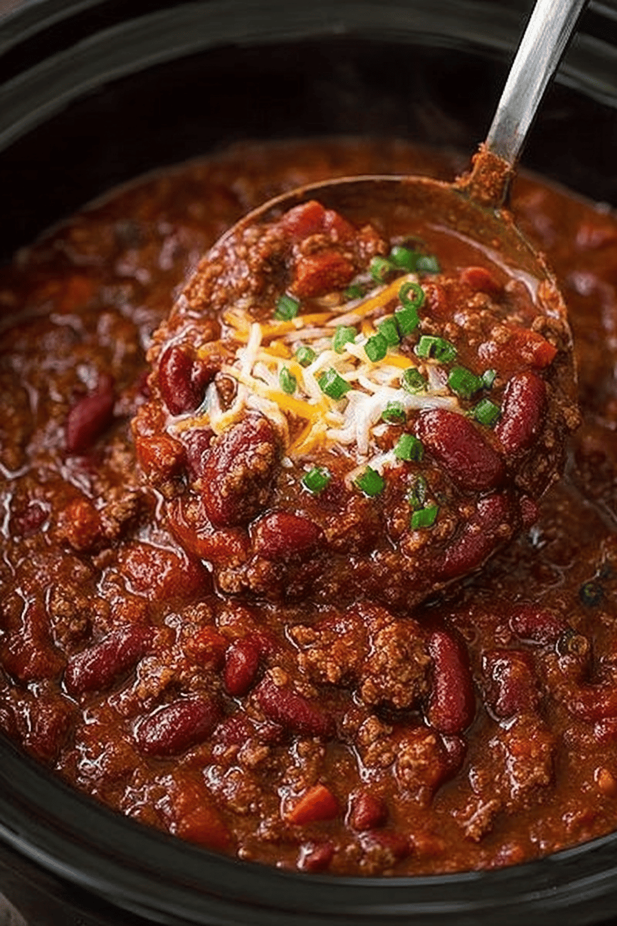 The Ultimate Homemade Chili Recipe final dish beautifully presented and ready to serve