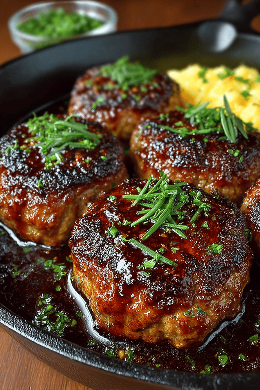 The Ultimate Homemade Salisbury Steak Recipe final dish beautifully presented and ready to serve
