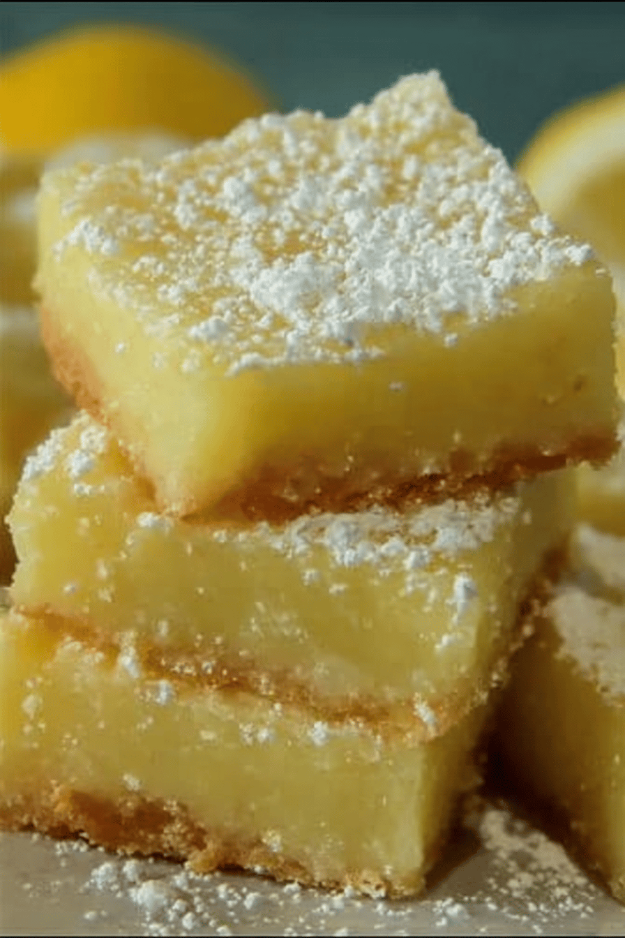 Title: Creamy Lemon Squares Recipe final dish beautifully presented and ready to serve