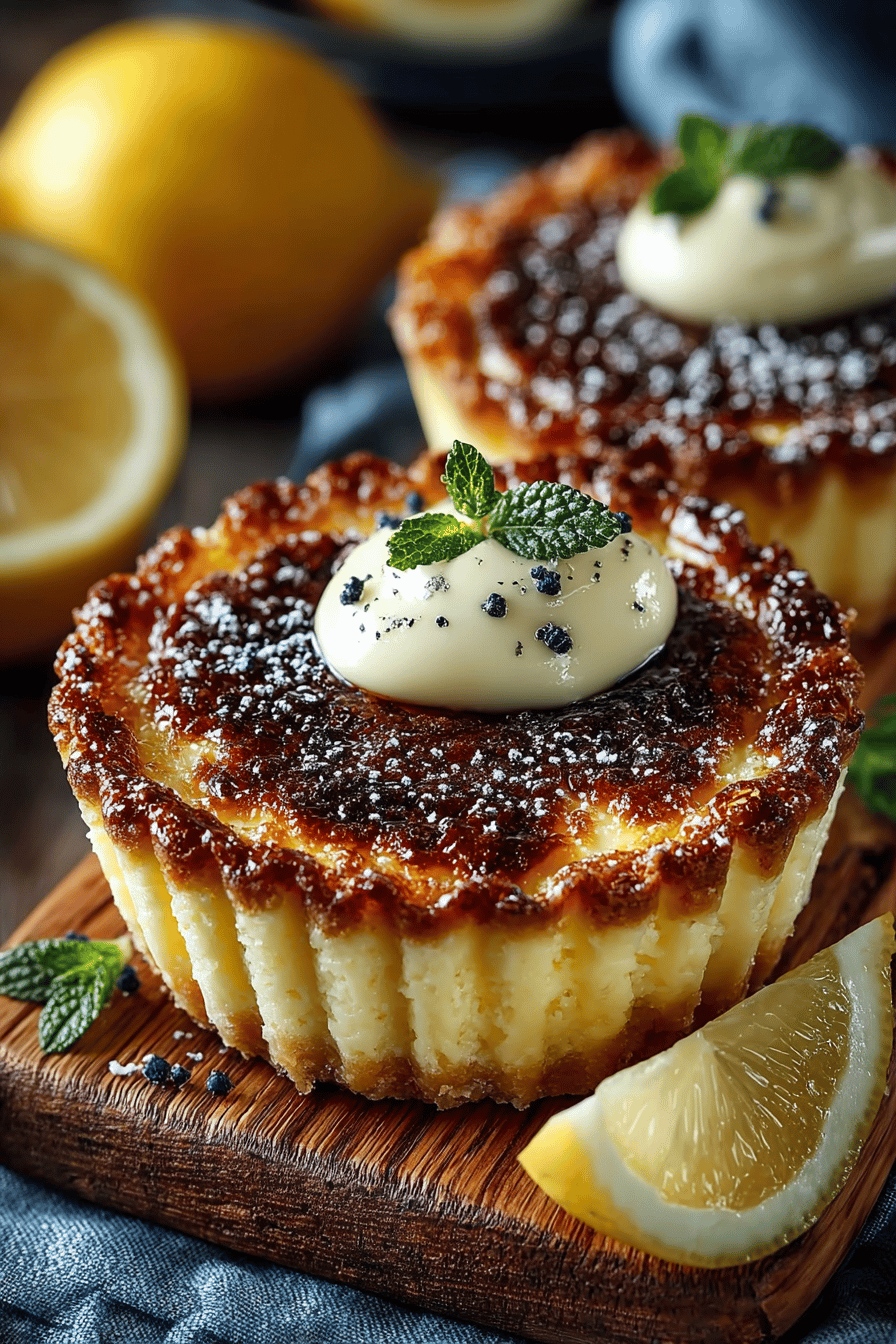 Title Easy Baby Lemon Impossible Pies Recipe final dish beautifully presented and ready to serve