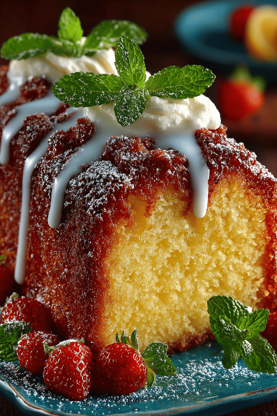 Vanilla Pound Cake Recipe - How to Make a Classic Dessert final dish beautifully presented and ready to serve