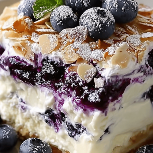 White Chocolate Blueberry Lasagna Recipe
