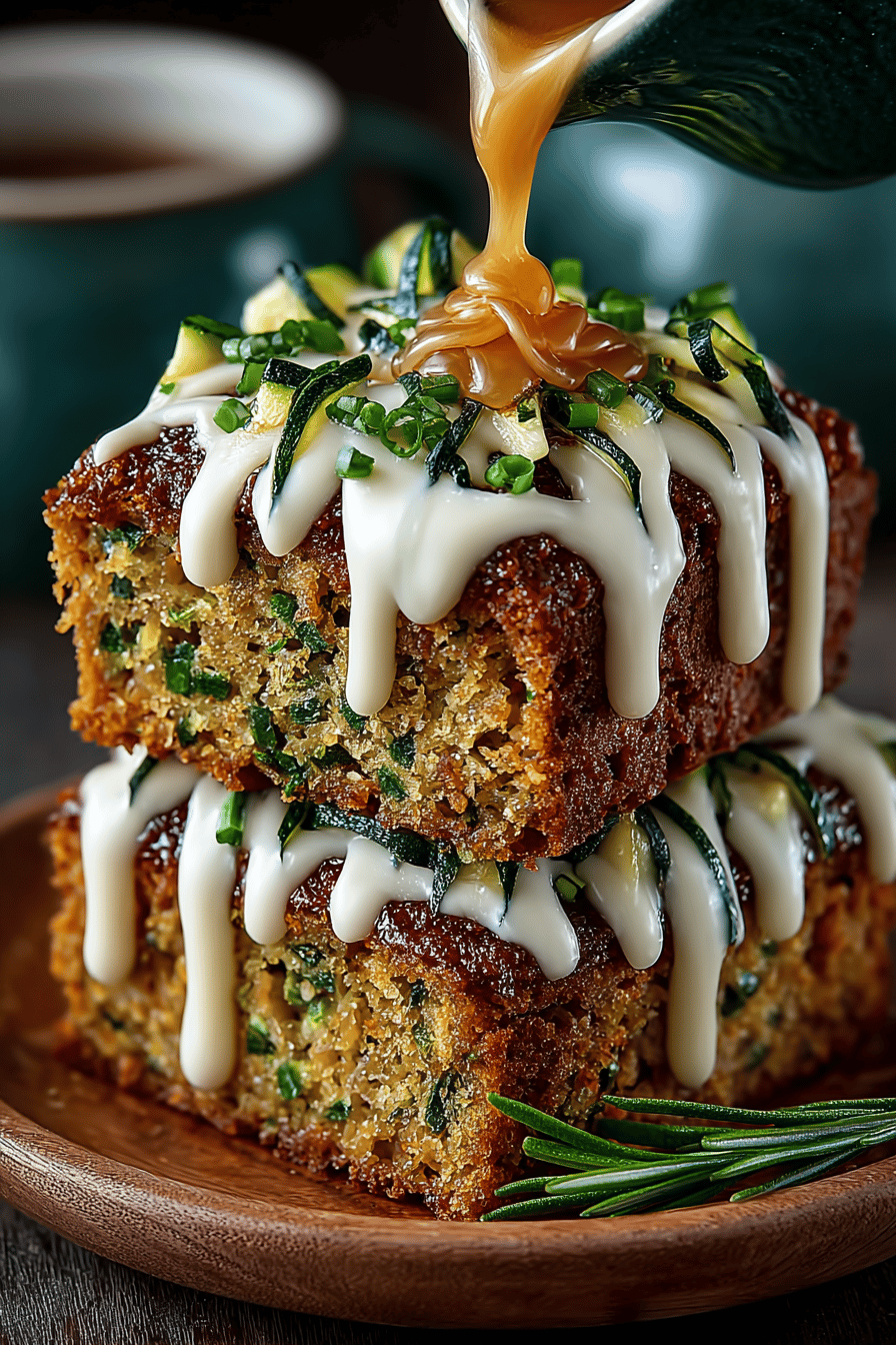Zucchini Bars Recipe with Savory Brown Butter Frosting ingredients organized and measured on kitchen counter