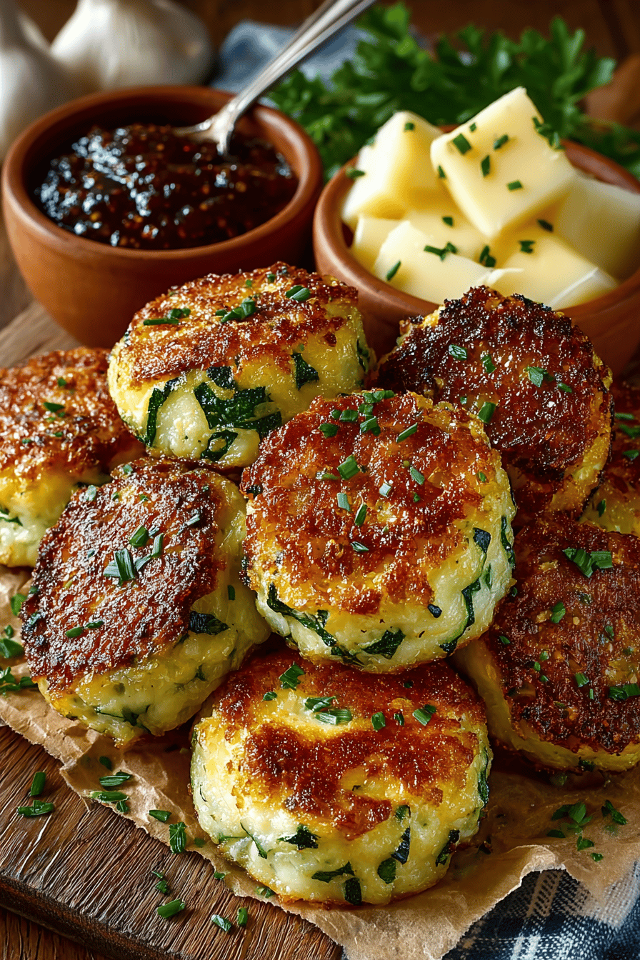 Zucchini Garlic Bites Recipe final dish beautifully presented and ready to serve