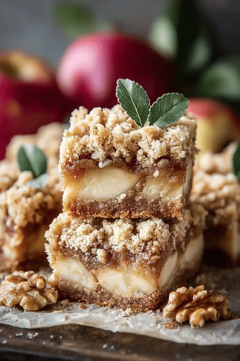 Apple Walnut Crumb Bars