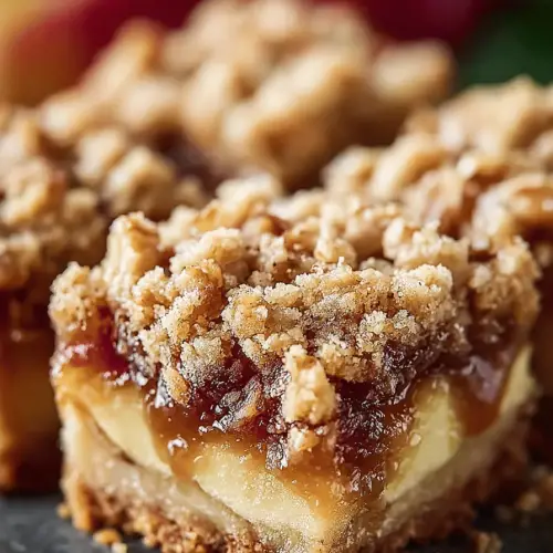 Apple Walnut Crumb Bars