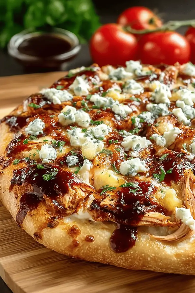 BBQ Blue Cheese Chicken Pizza