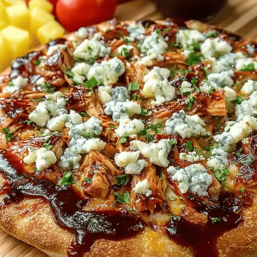 BBQ Blue Cheese Chicken Pizza
