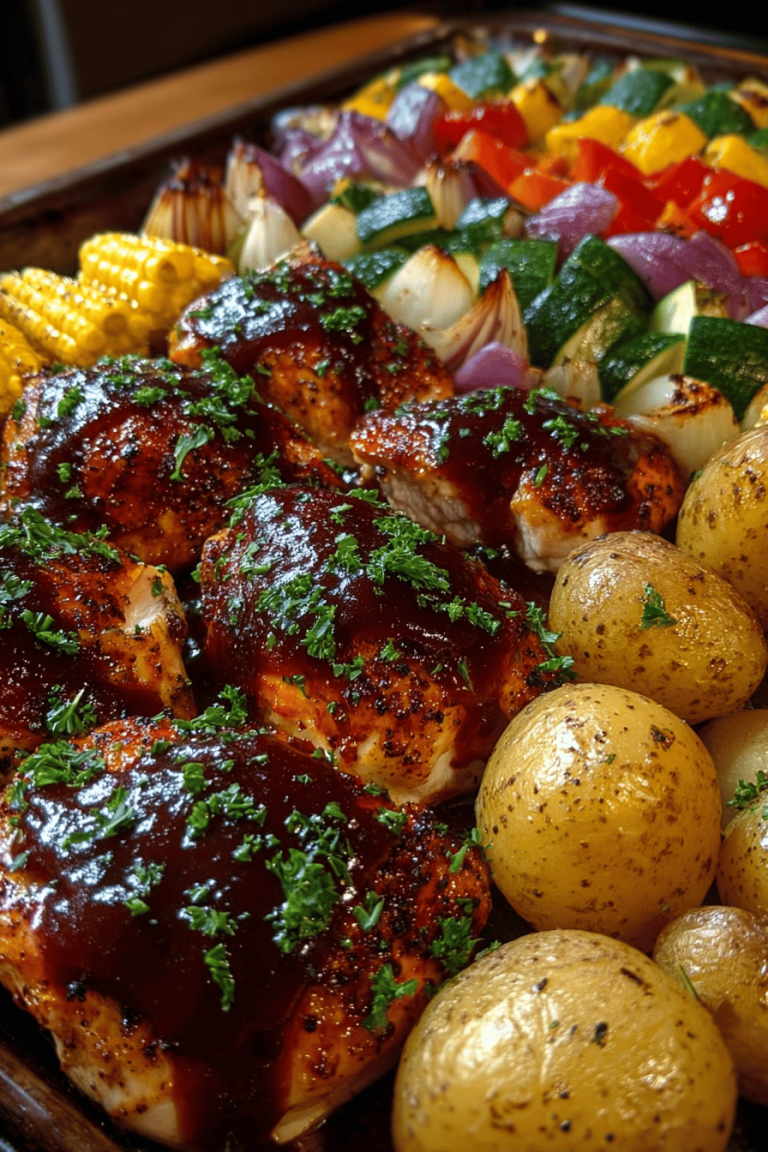 BBQ Chicken Sheet Pan Delights