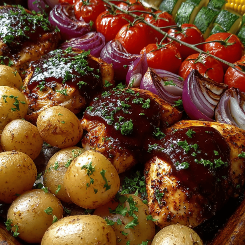 BBQ Chicken Sheet Pan Delights