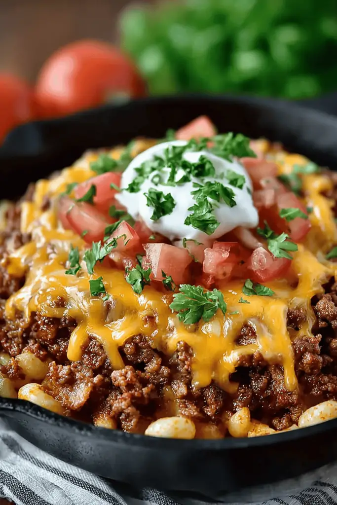 Bacon Cheeseburger Skillet