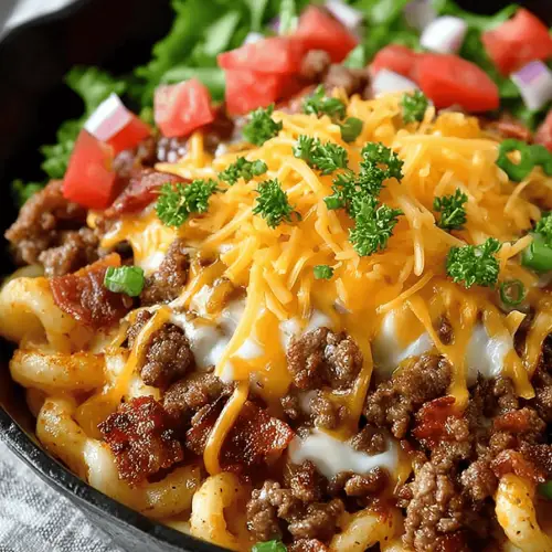 Bacon Cheeseburger Skillet