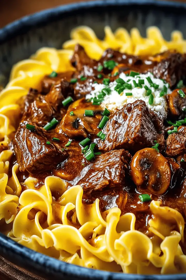 Beef Tips & Egg Noodles