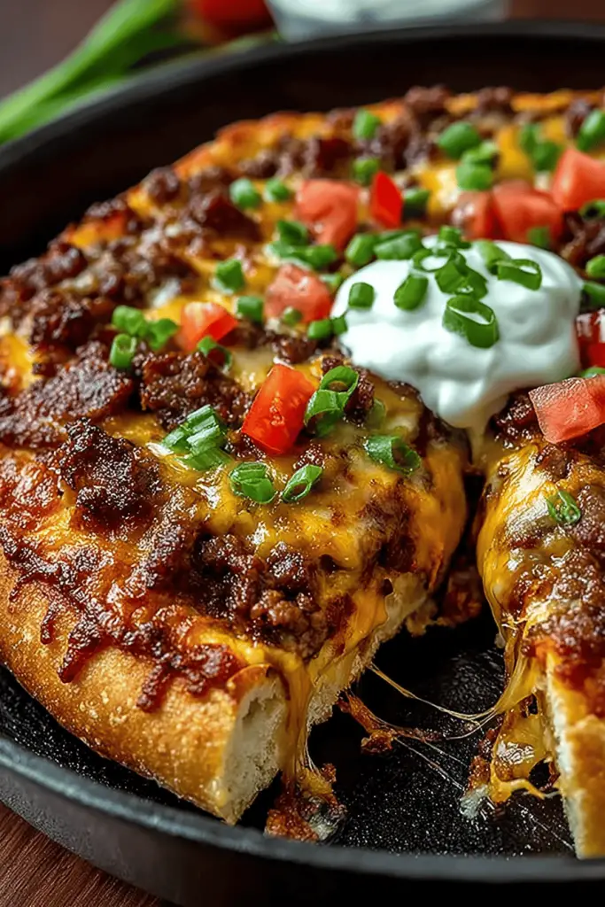 Cheeseburger Pizza Skillet