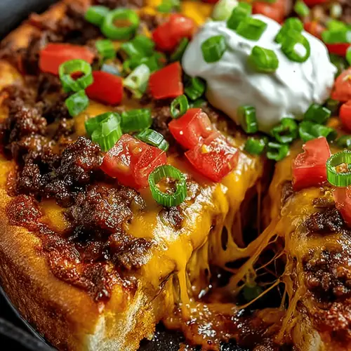Cheeseburger Pizza Skillet