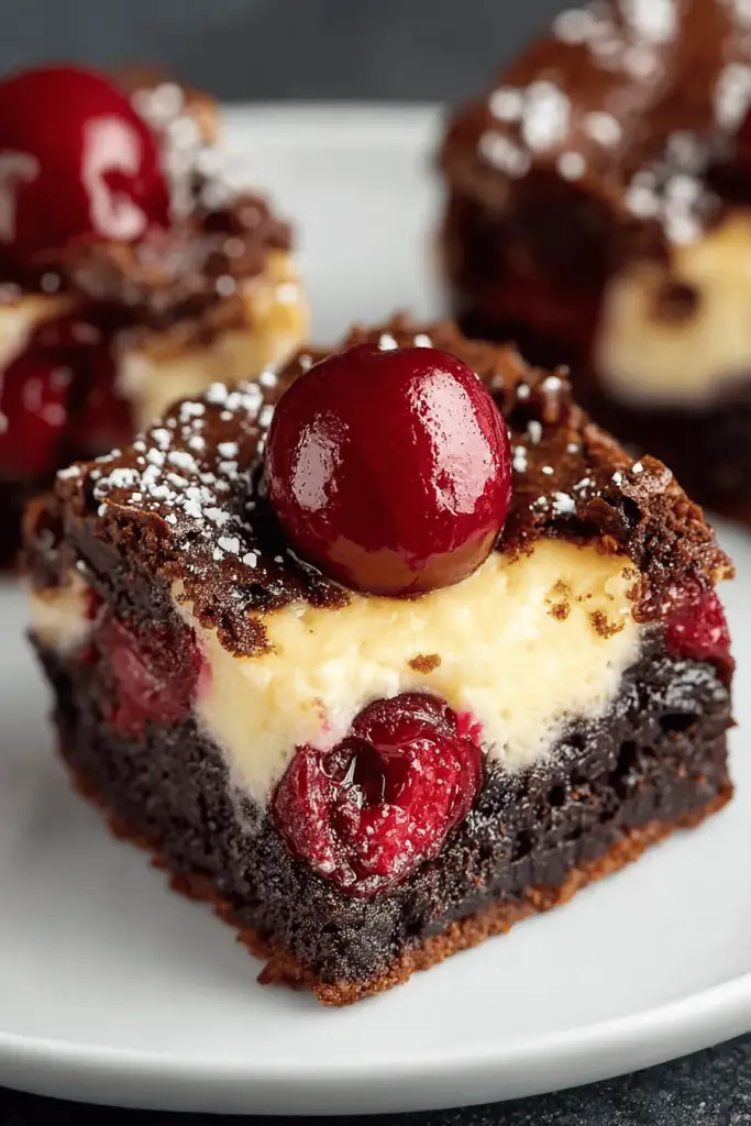 Cheesecake Cherry Brownies